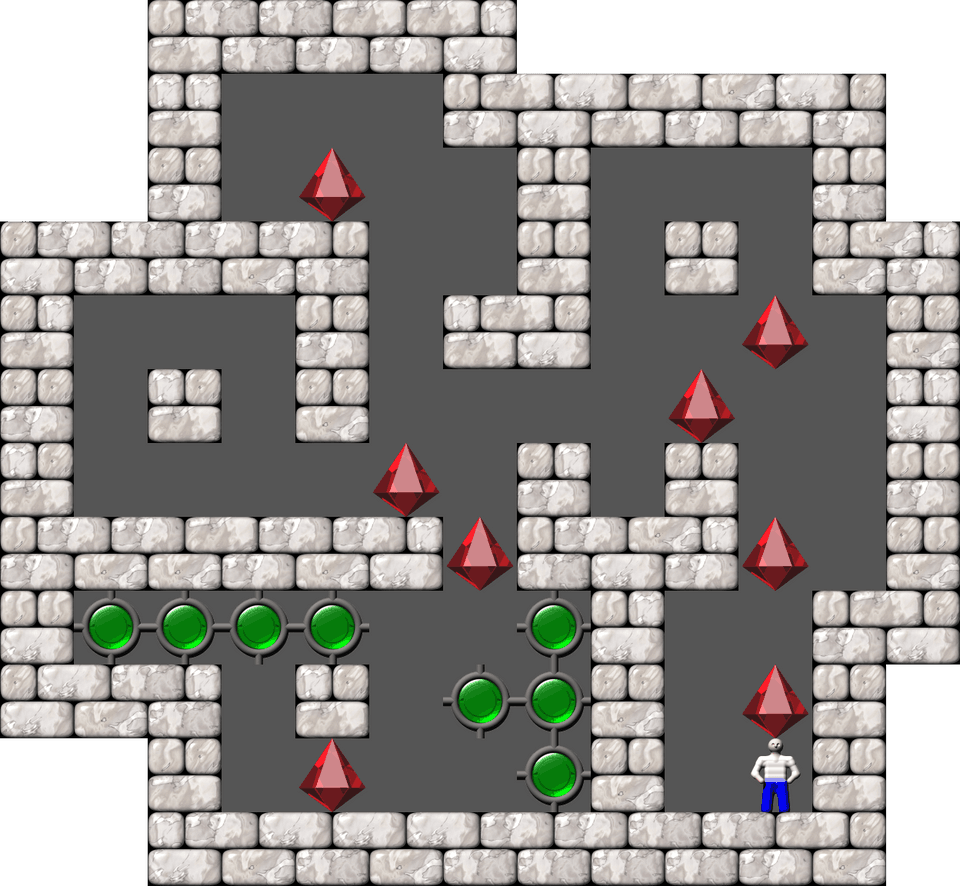 Sokoban Mass Remodel level 1636